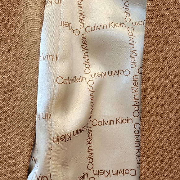 Calvin Klein Long Roll-Tab Sleeve Open Front Jacket EUC - Picture 5 of 9